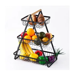 Sturdy Triple Basket for Kitchen, Dining, or Cafe Use