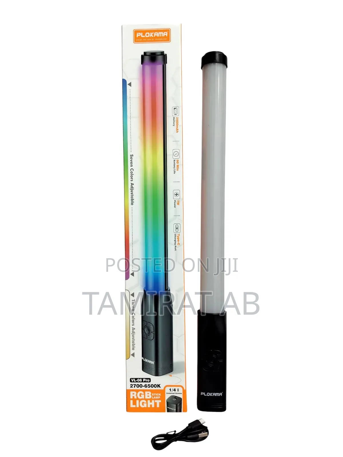 Plokama Vl-06 Pro 7w 2000mah 2700- Rechargeable Led RGB Light