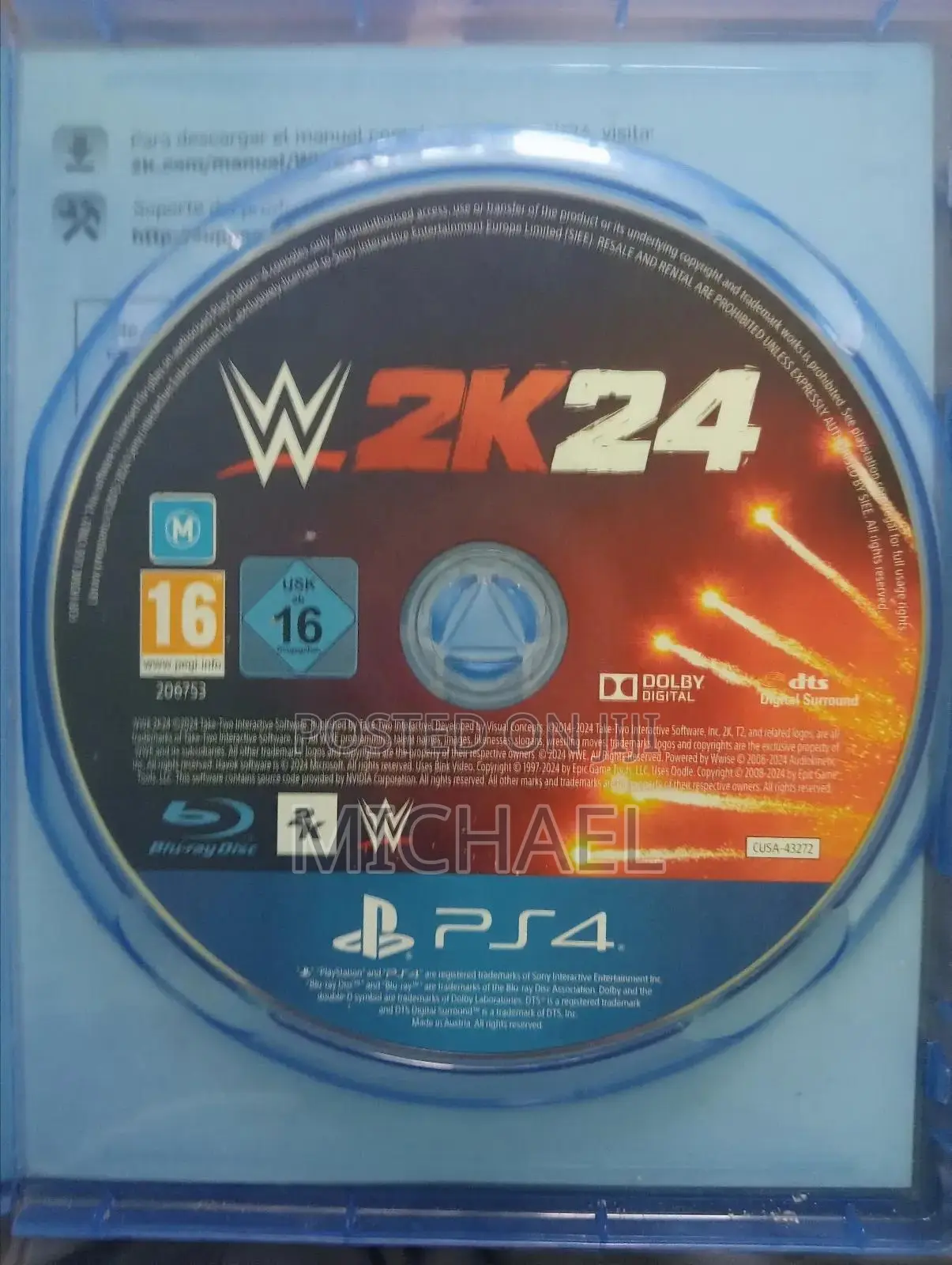 Ps4 Game Wwe 2k24