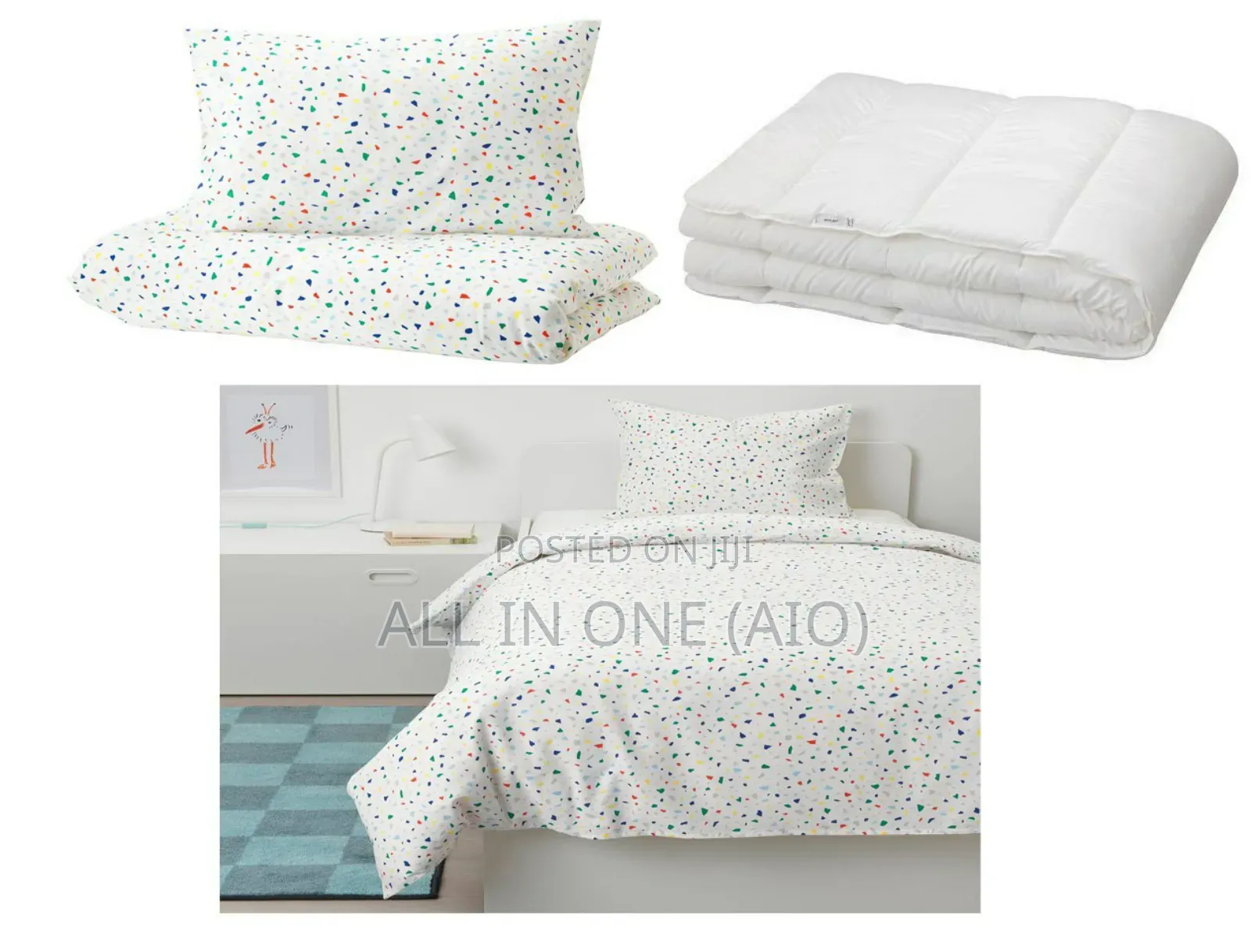 Möjlighet Ikea Duvet + Duvet Cover 150 by 150 by 200 Cm