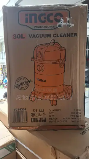 Ingco Vacuum Cleaner 30l Dry and Wet ለደረቅ እና እርጥብ ቆሻሻ