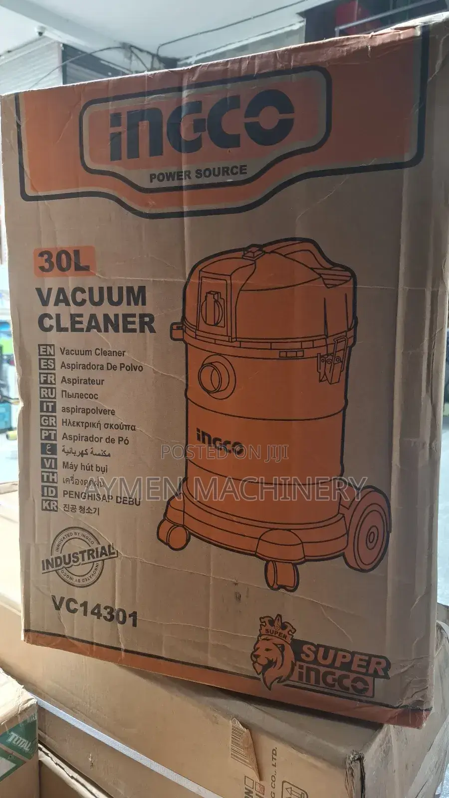 Ingco Vacuum Cleaner 30l Dry and Wet ለደረቅ እና እርጥብ ቆሻሻ