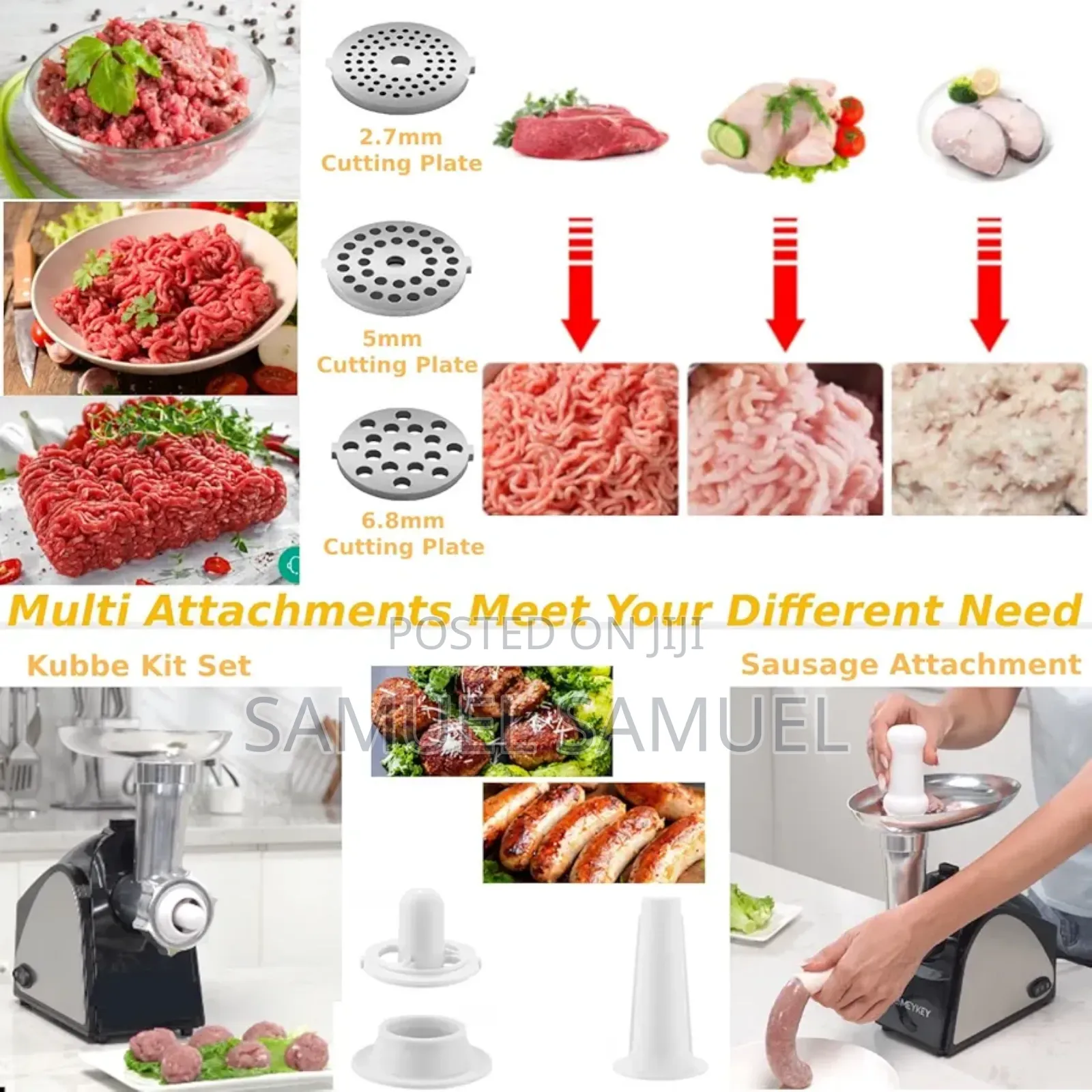 የስጋ እና አትክልት መፍጫ ማሽን