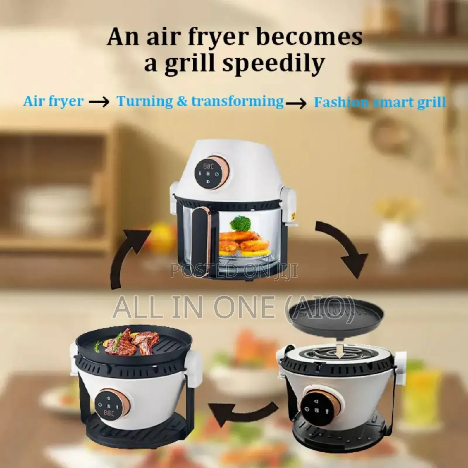 2 in 1 Air Fryer and Grill