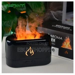 Photo - Ambiance Setter: Flickering Flame Oil Diffuser Humidifier