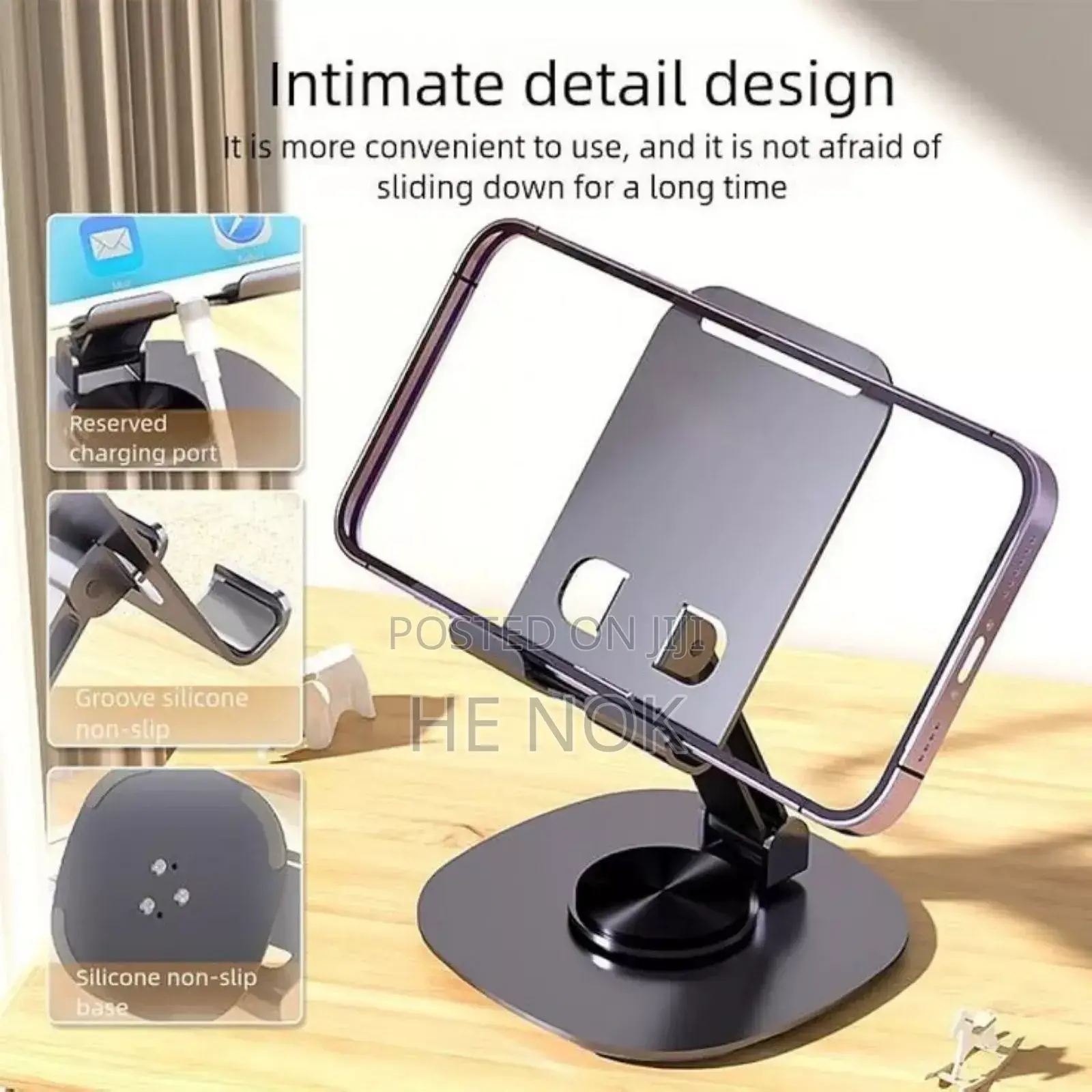 Mobile Phone Holder Stand Rotatable Collapsible Telescopic Bracket
