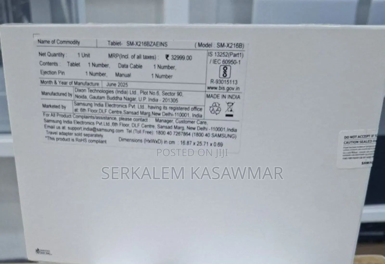 New Samsung Galaxy Tab A9+ 128 GB Gray