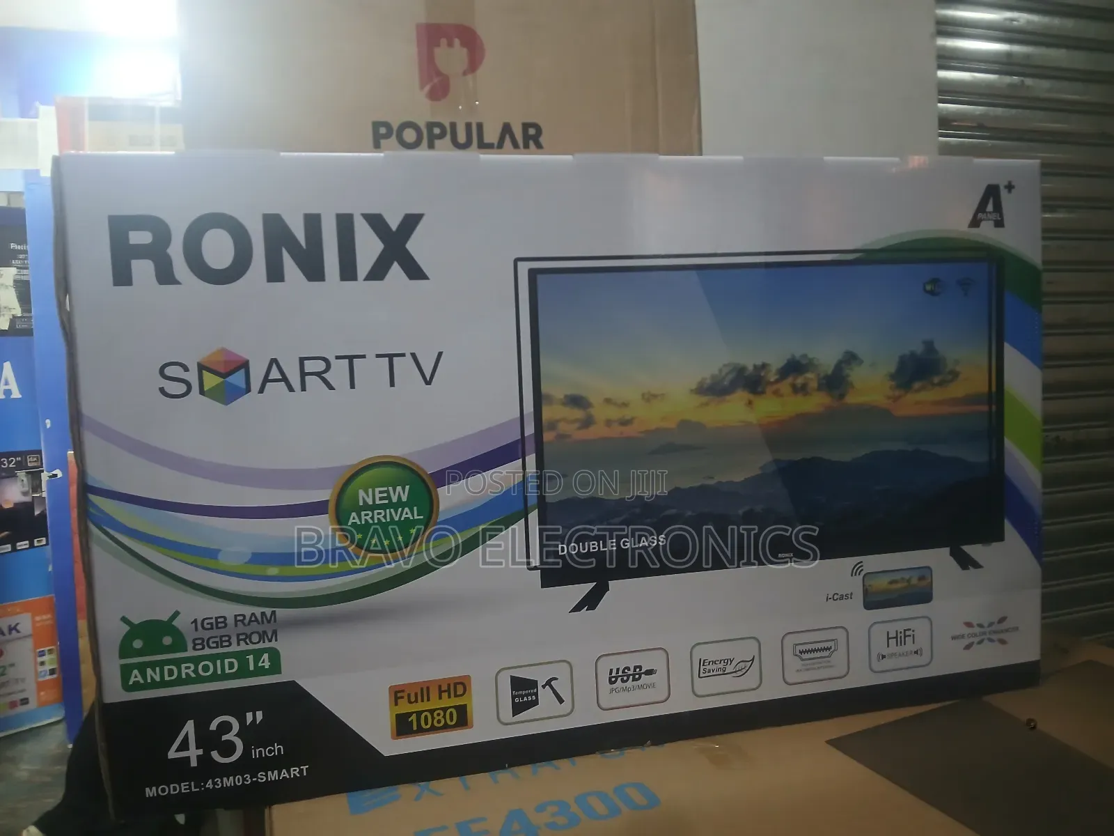 Ronix 43" Smart Tv – 2025 Android 14, Ultra Clear Display