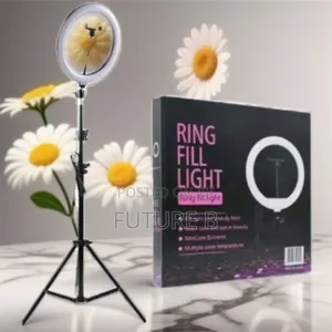 Photo - 10" Led Ring Light: Versatile Lighting Options.