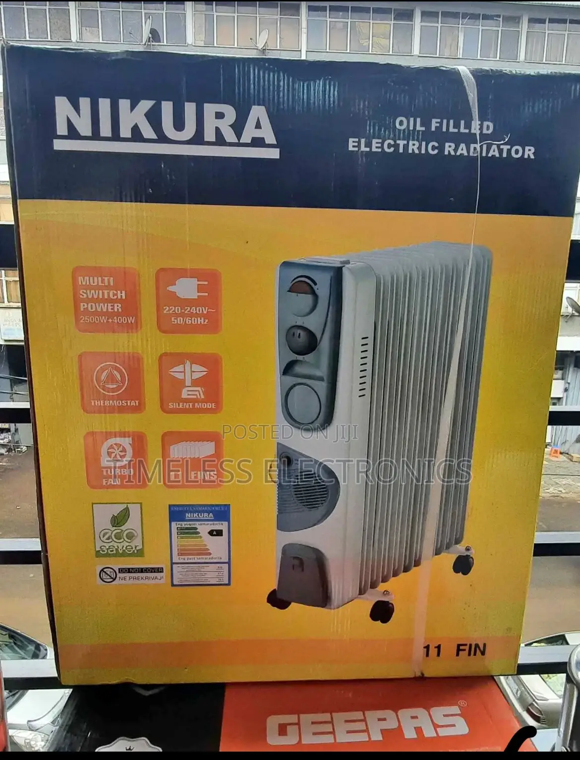 9-Fin Nikura Room Heater – Made in Japan