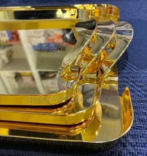 Royal 3pcs Luxury Golden Serving Tray