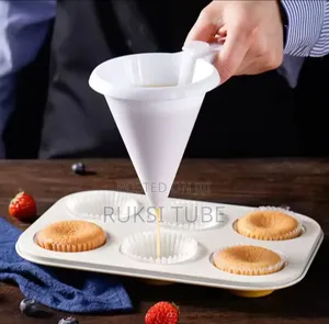 Photo - Hand-Held Batter Funnel Chocolate Pancake Cupcake Tools Cookie Mold