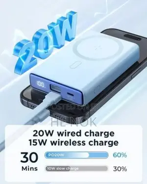 Photo - Joyroom Jr-Pbm01 20w Power Bank 10000mah With Built-in Cable Kickstand