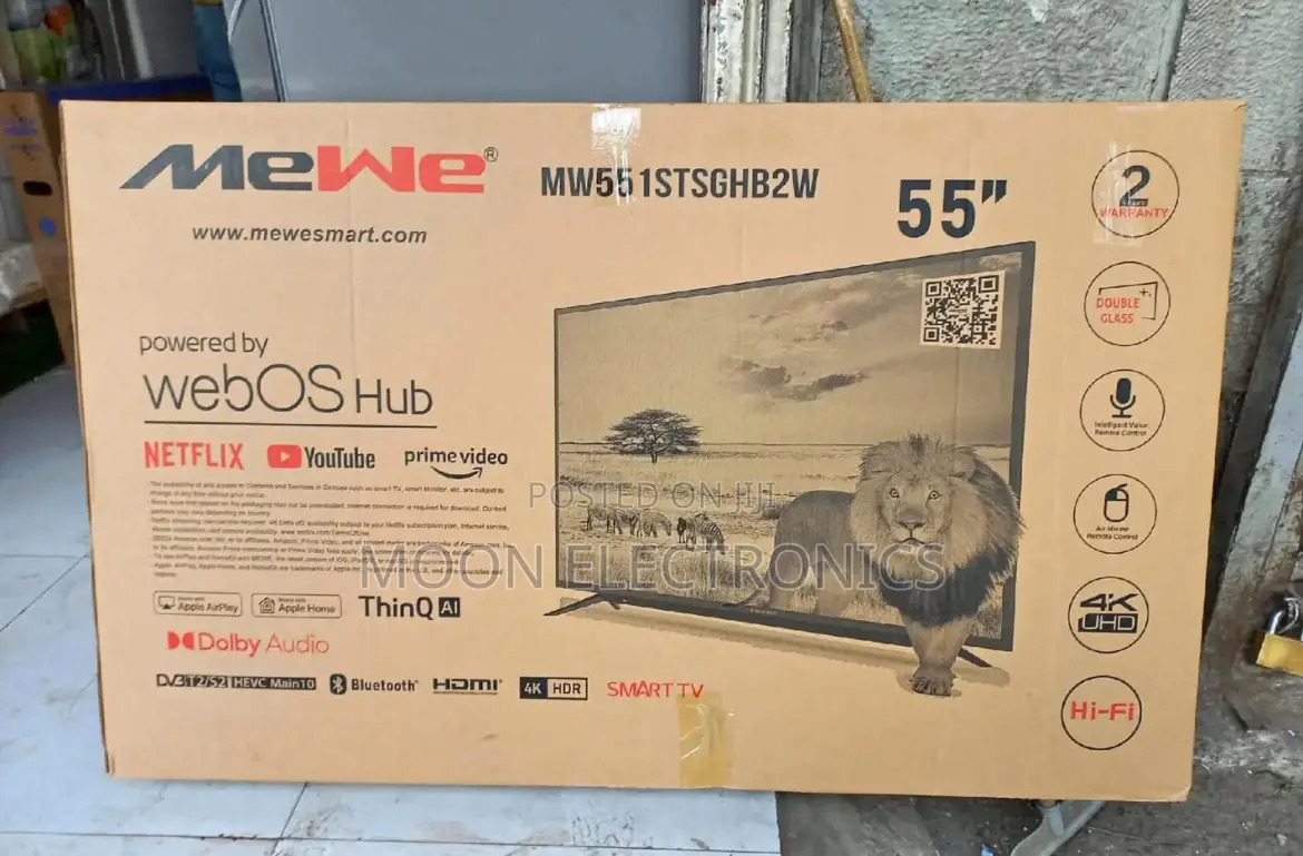 Mewe 55” Tv – Smart Stunning Entertainment