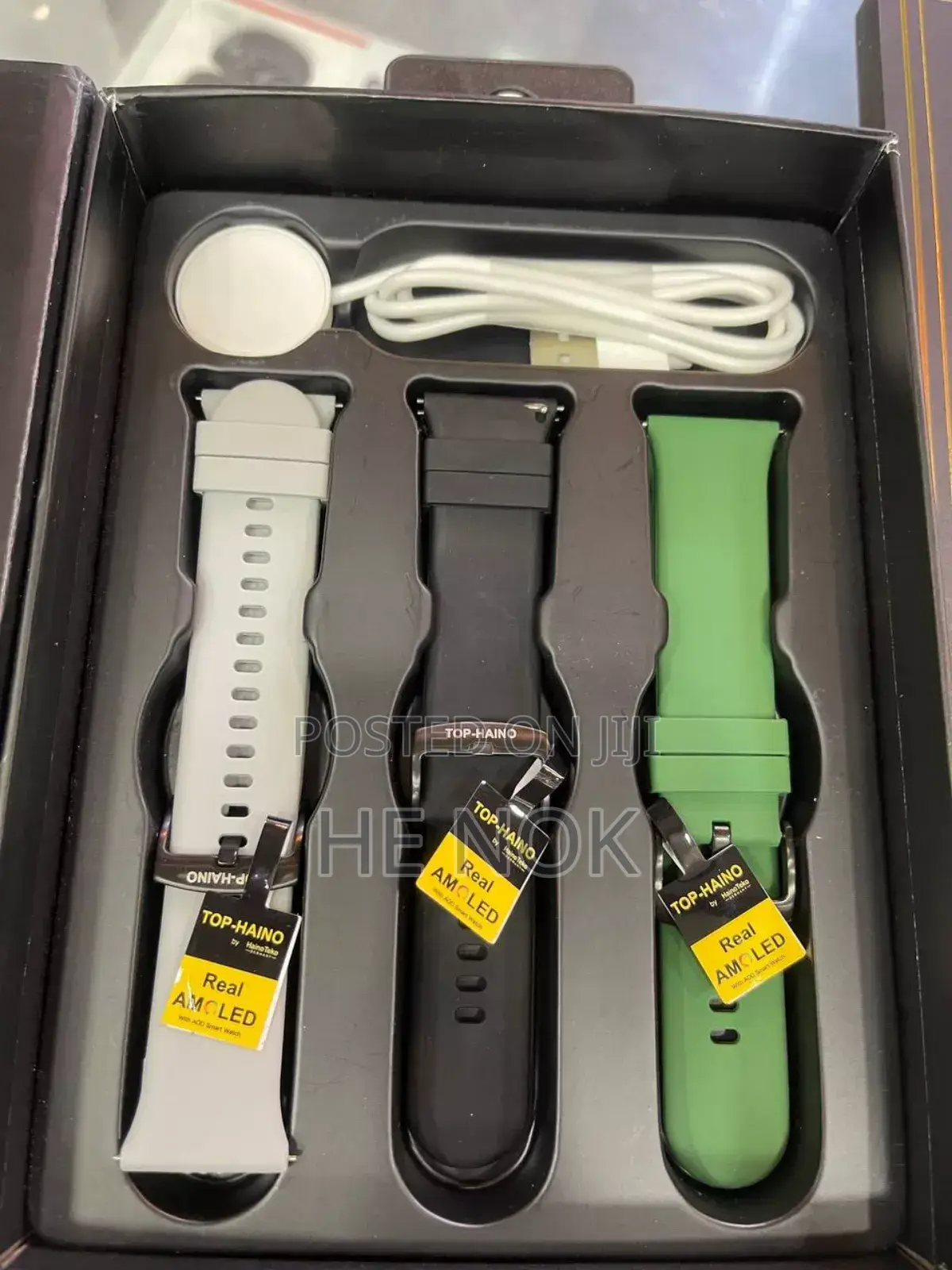 Haino Teko Top-9 Smart Watch With 3 Strap