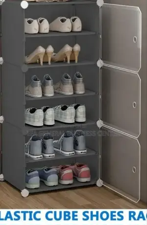 Plastic Cube Shoes Rack