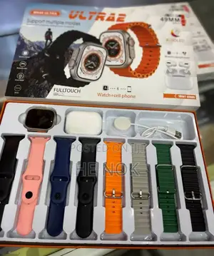 Mk68 Ultra Smart Watch With 8 Strap And Airpod