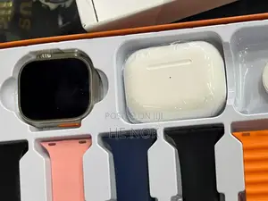 Mk68 Ultra Smart Watch With 8 Strap And Airpod