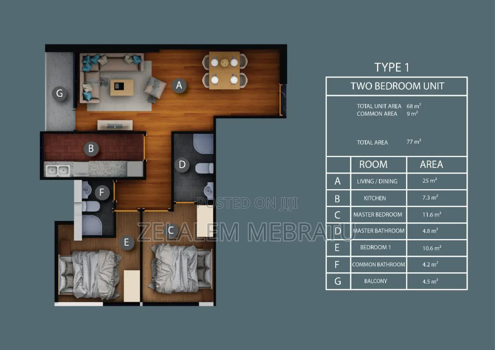3bdrm Apartment in Bole for sale