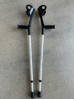 Photo - Elbow Crutches逾፪crutches₩賁aluminum Articulated Walking Stick (Pair)