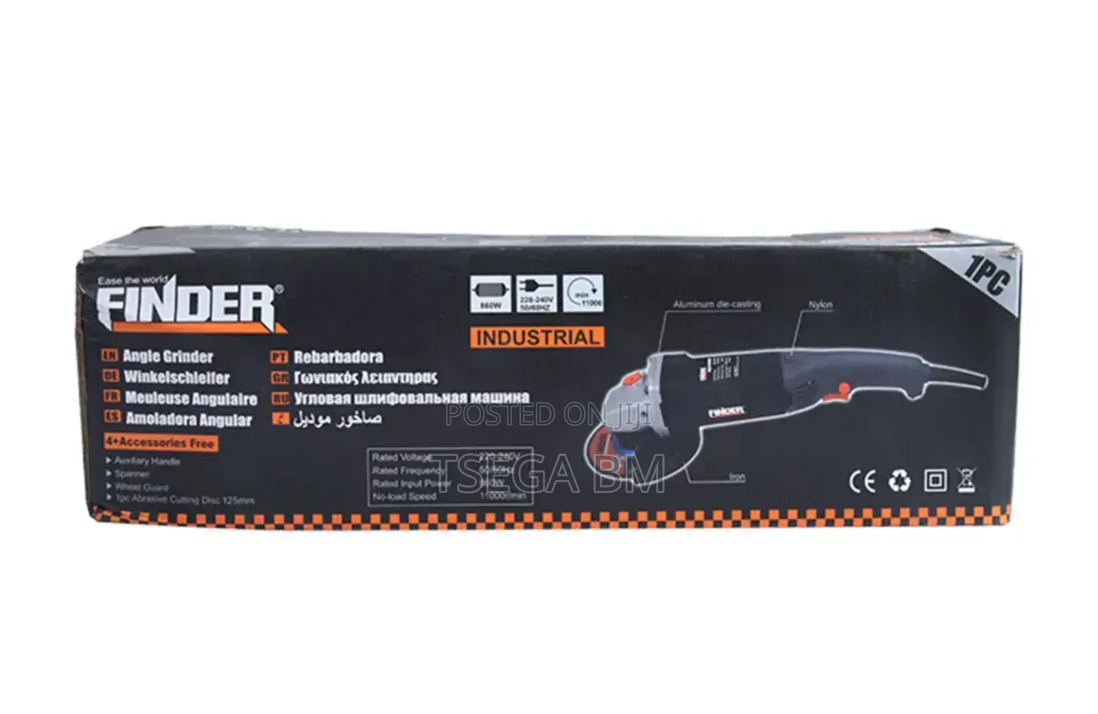 Finder 125mm(5") Long Handle Angle Grinder