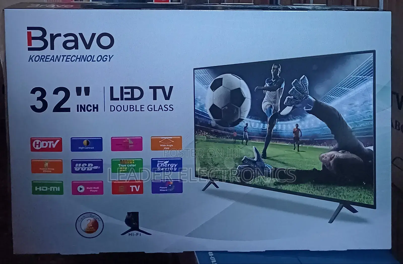 Bravo Tv 32" Double Glass Tv