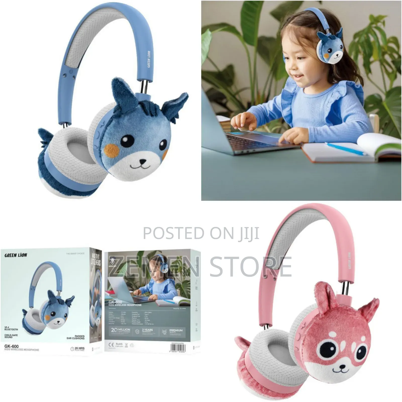 Green Lion Kids Headphones