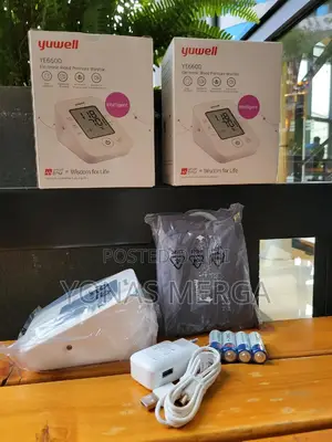 Photo - Upper Arm Blood Pressure Machine赶፰bp Monitor賁9batteries Adapter Inlude