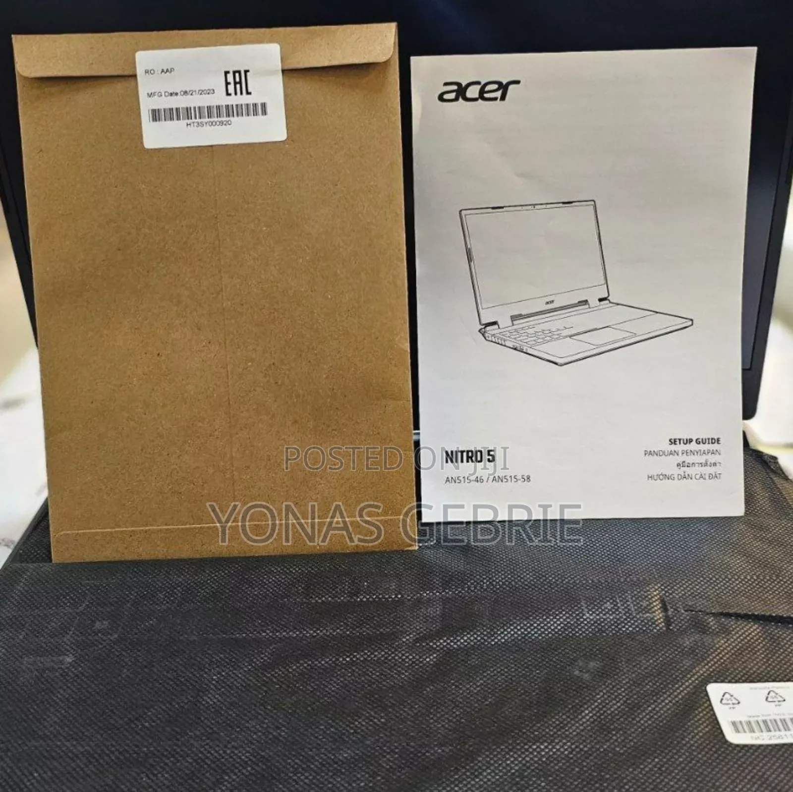 New Laptop Acer Nitro 5 16GB AMD Ryzen 7 SSD 512GB