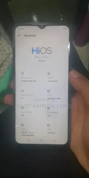 Tecno Spark 10C 128 GB Blue