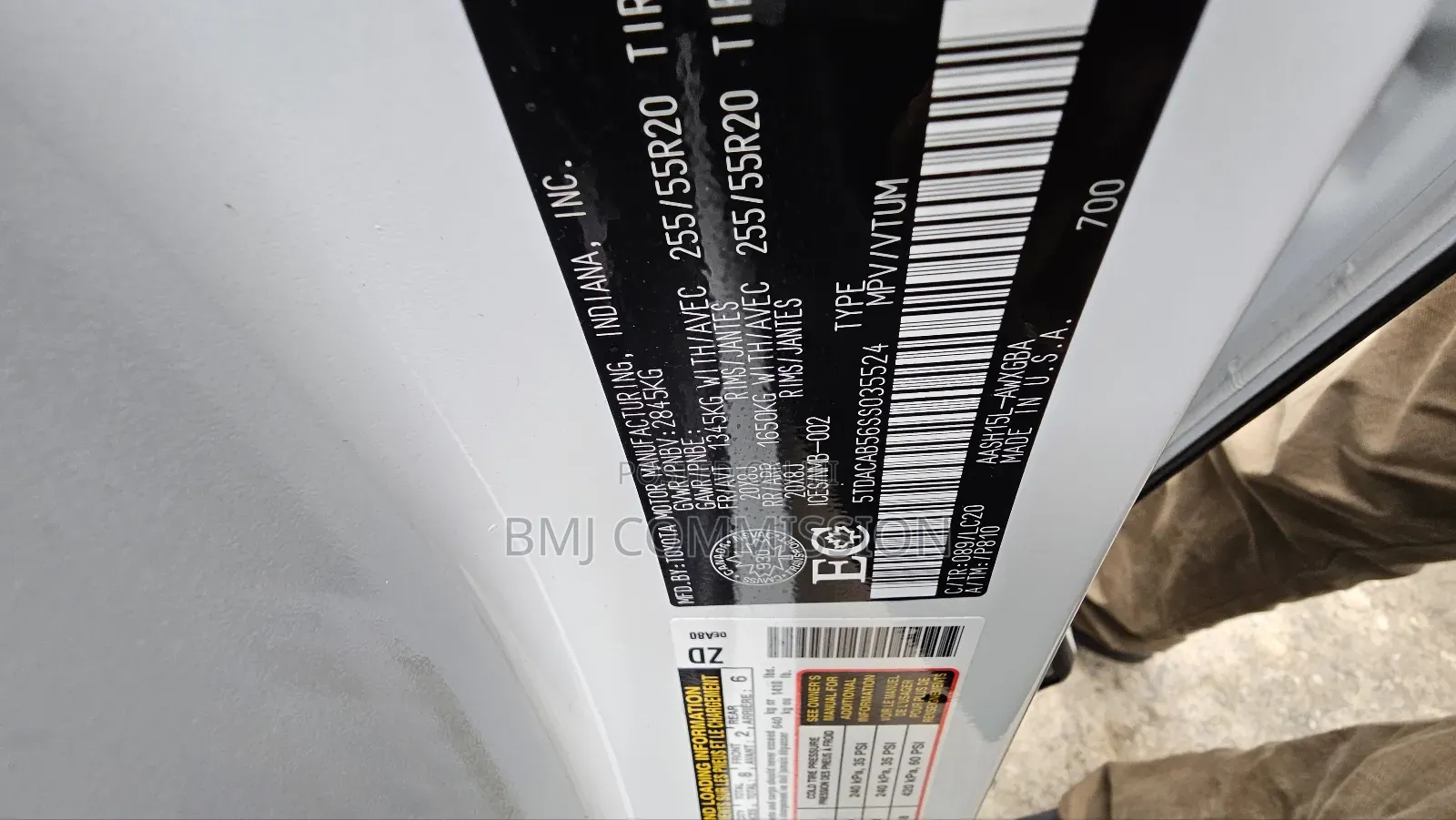 New Toyota Highlander Limited 2025 White