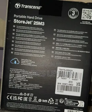 External Hard Disk Drive Brand: Transcend Type: External