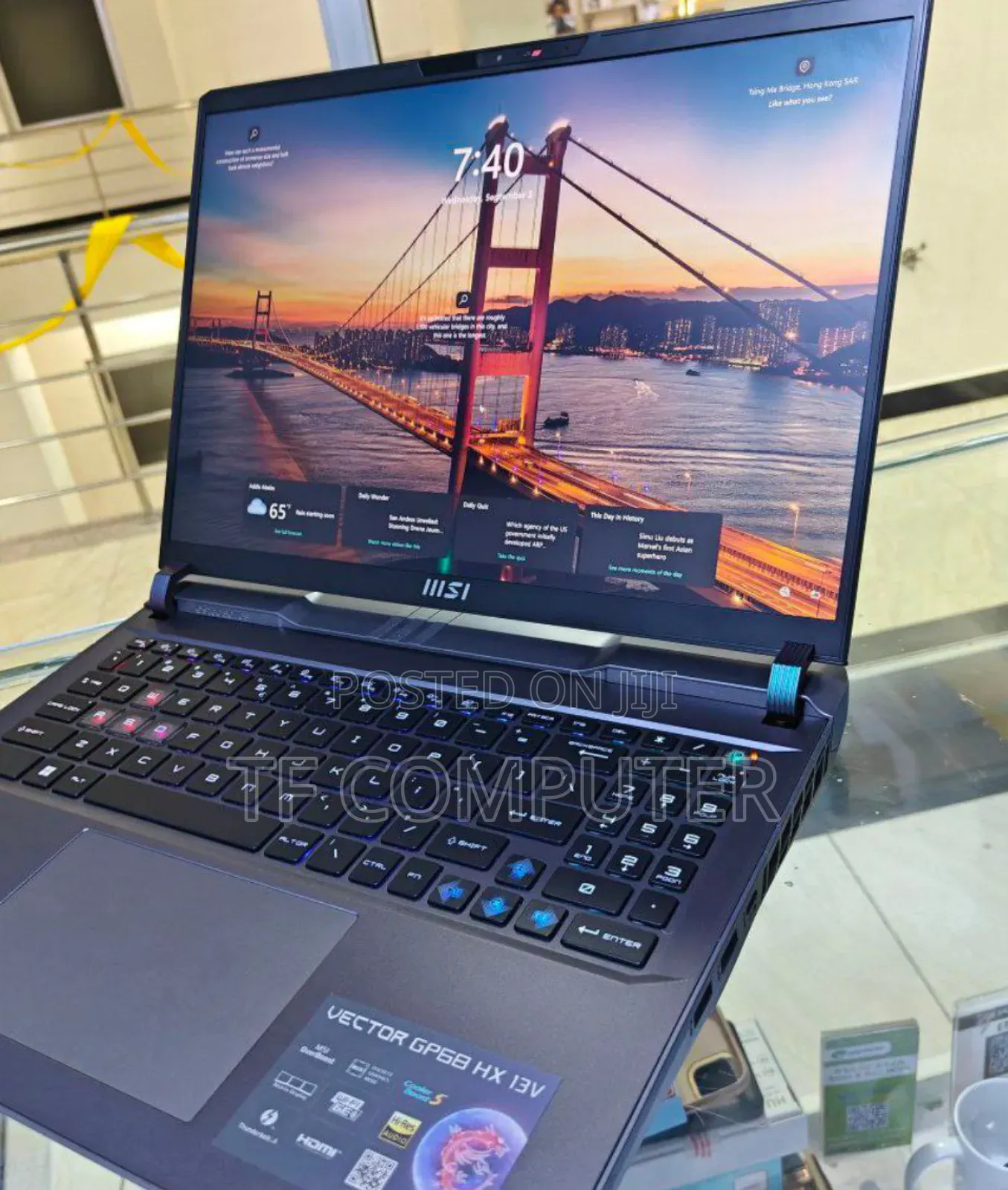 New Laptop MSI Vector GP68 HX 13V 16GB Intel Core I9 SSD 1T