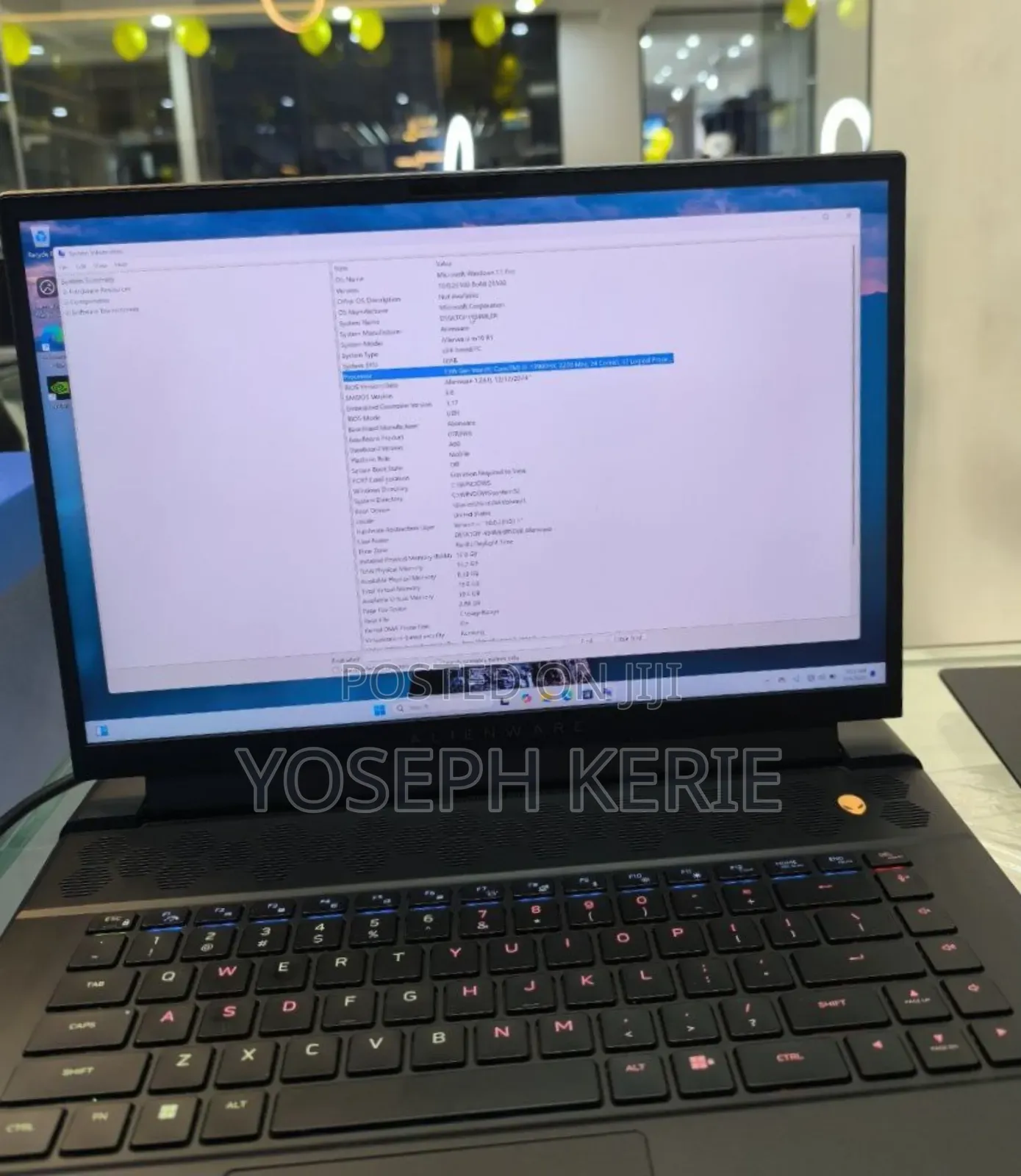 New Laptop Alienware M17x R2 32GB Intel Core I9 SSD 1T