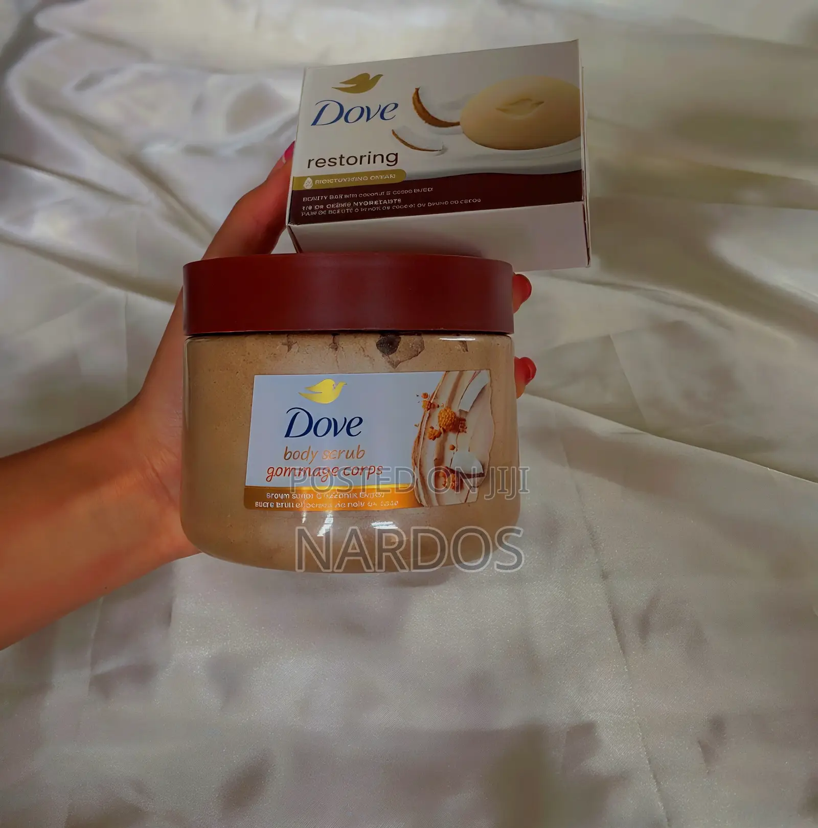 Dove Body Scrub and Bar Soap