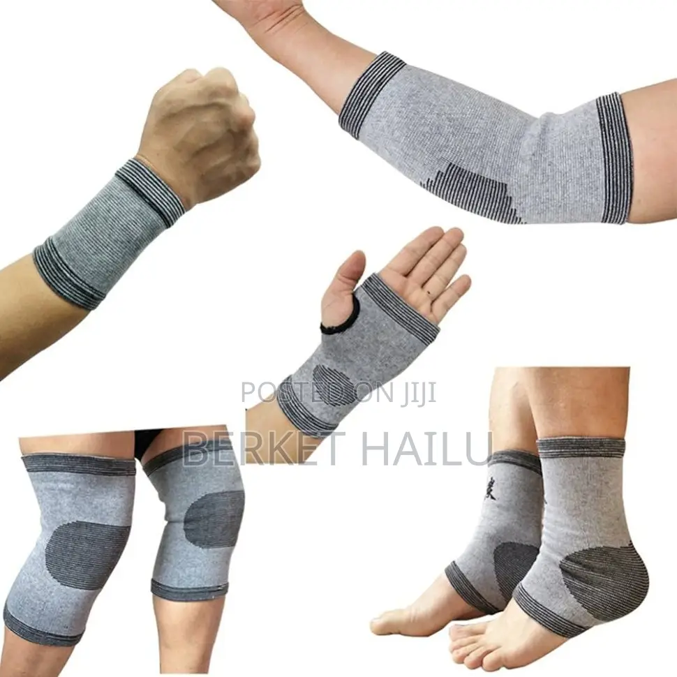 8pcs Bamboo Charcoal Fitness Protective Gear Set