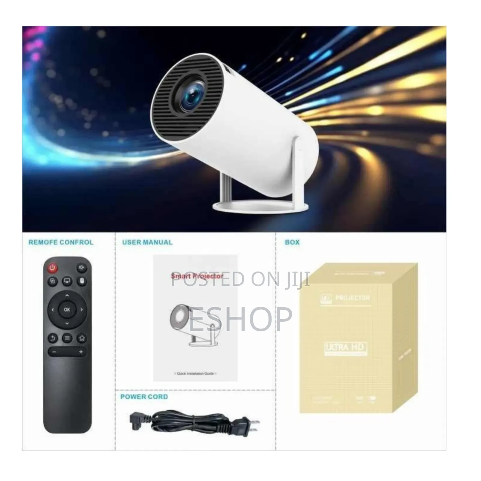 180° Rotatable Android Projector With Support Bt 5.0