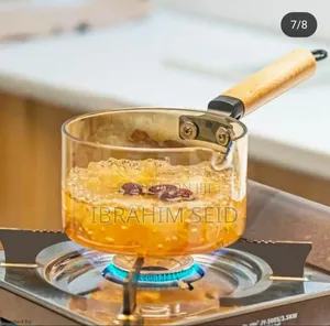 Single-Handled Soup Pot Made of High Boron Glass, With a Capacity 3.5l