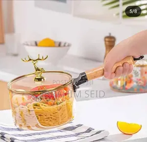 Photo - Single-Handled Soup Pot Made of High Boron Glass, With a Capacity 3.5l