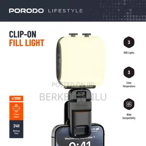 Porodo Lifestyle Clip-on Fill Ligh