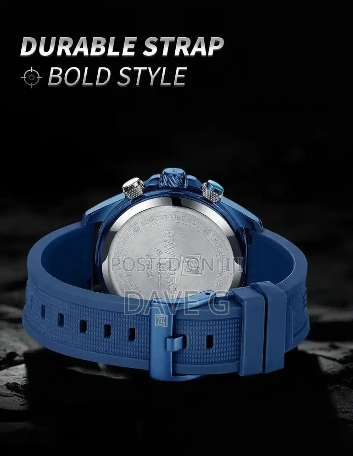 Naviforce Casual Sport Original Silicone Strap Man's Wristwatch