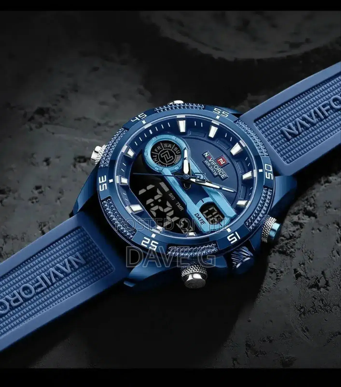 Naviforce New Original Men Luxury Watch Dual Display Military Sport