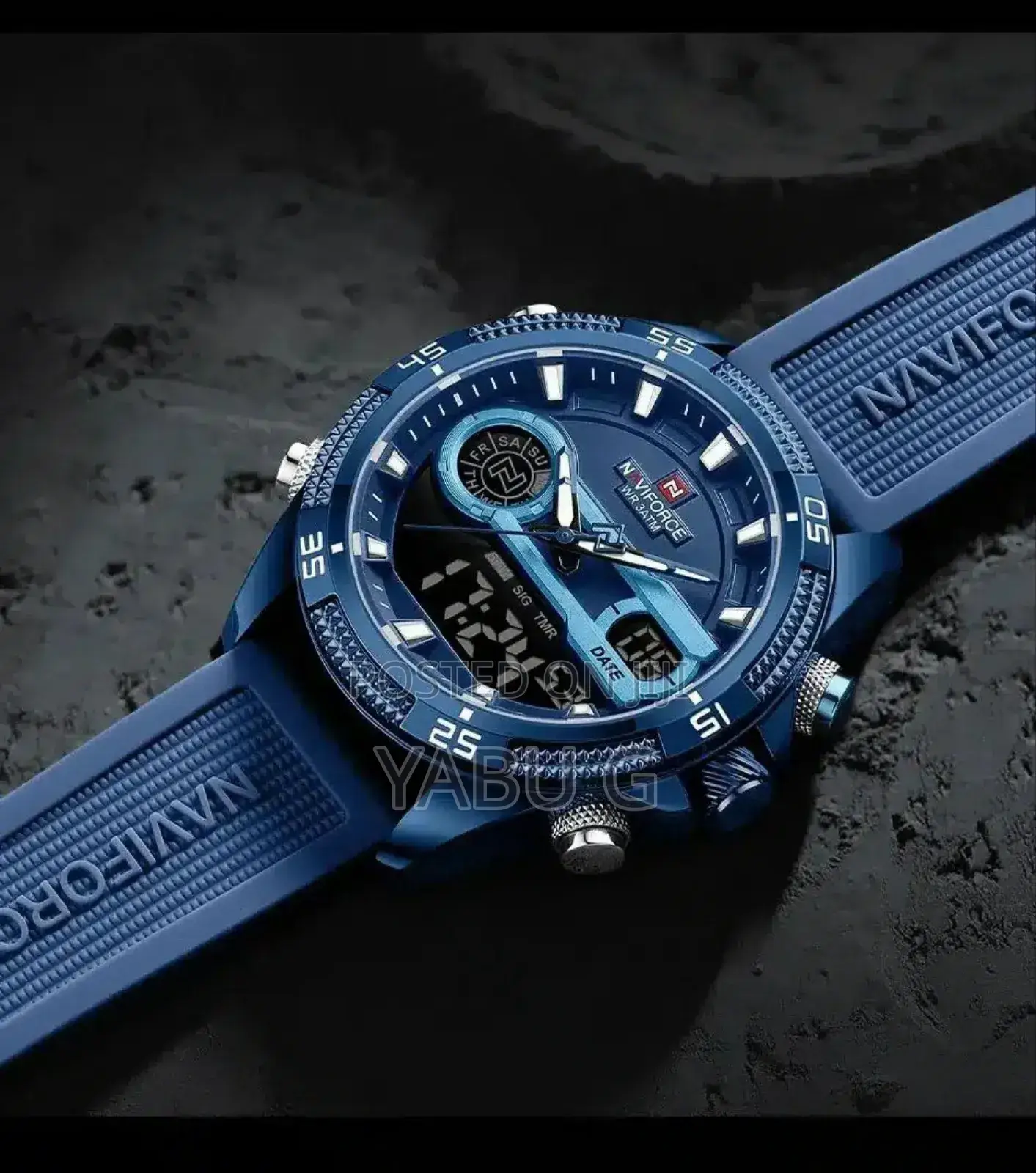 Naviforce New Original Men Luxury Watch Dual Display Military Sport