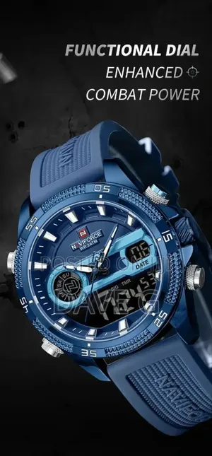 Naviforce New Original Men Luxury Watch Dual Display Military Sport