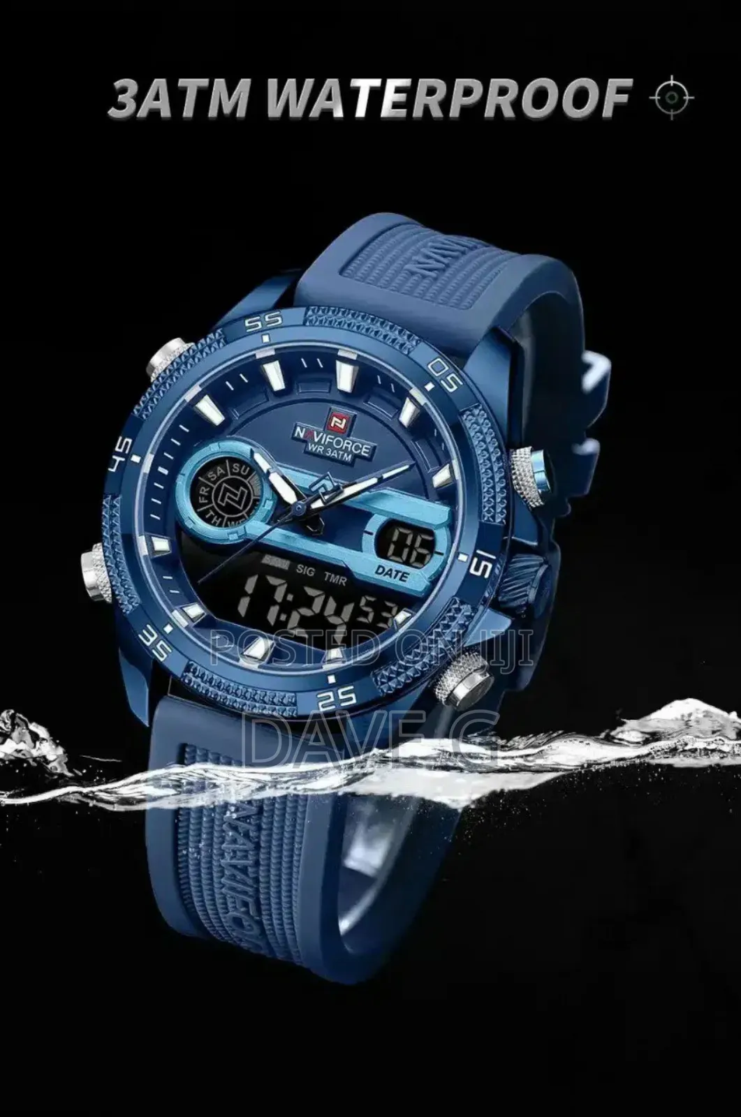 Naviforce New Original Men Luxury Watch Dual Display Military Sport