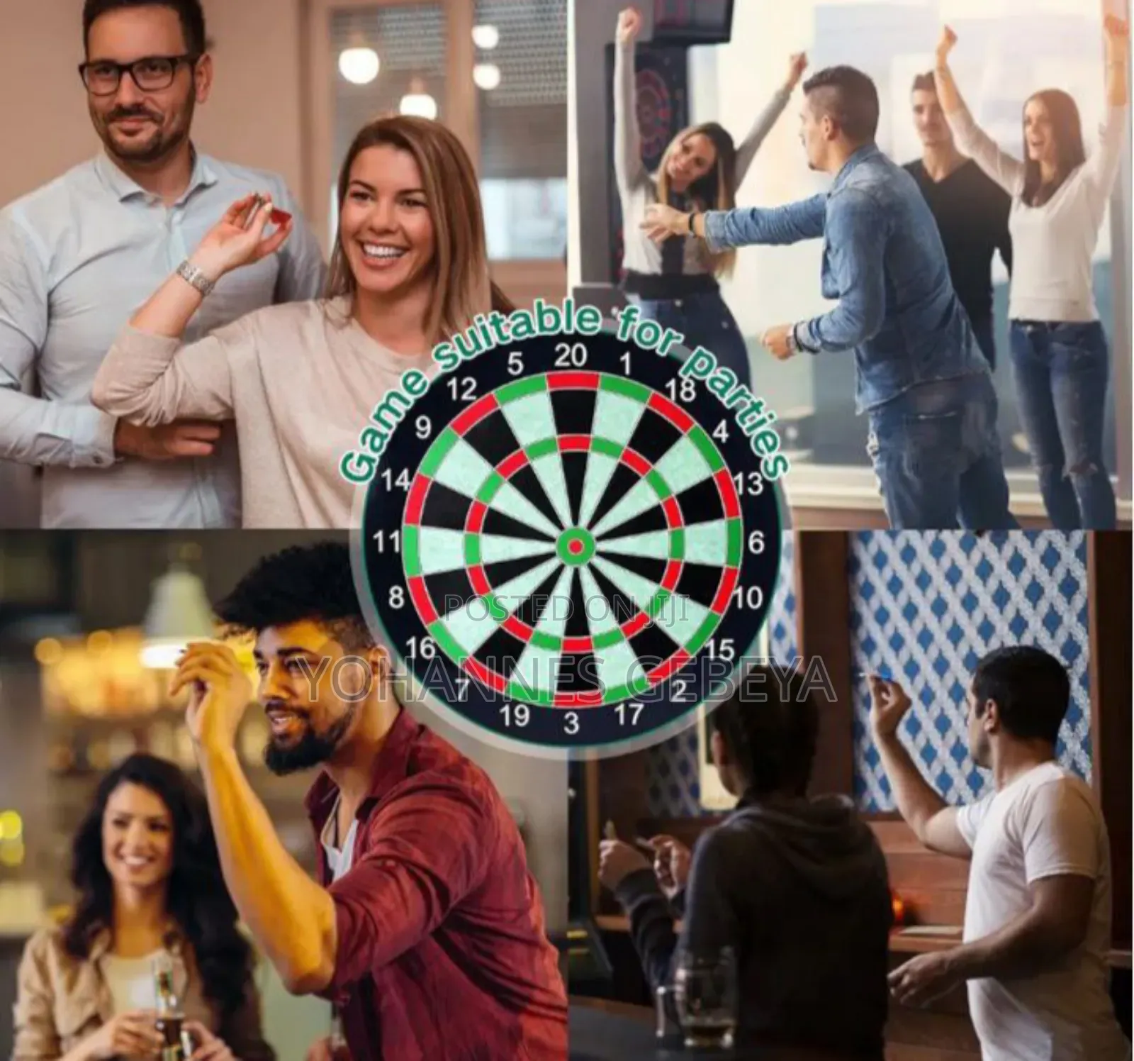 Magnetic Dart Bord Game for Kids With 6 Darts Multicolor