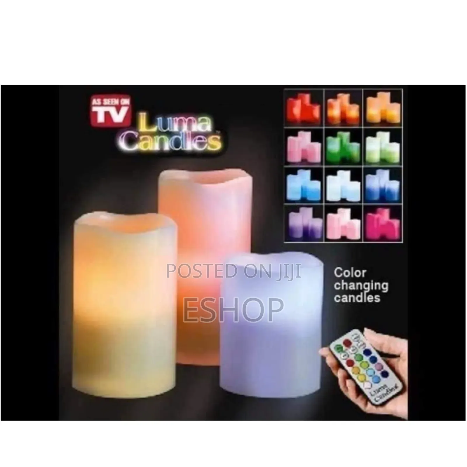 Luma Candles Set of 3 - Magical Color Changing Flameless Candles