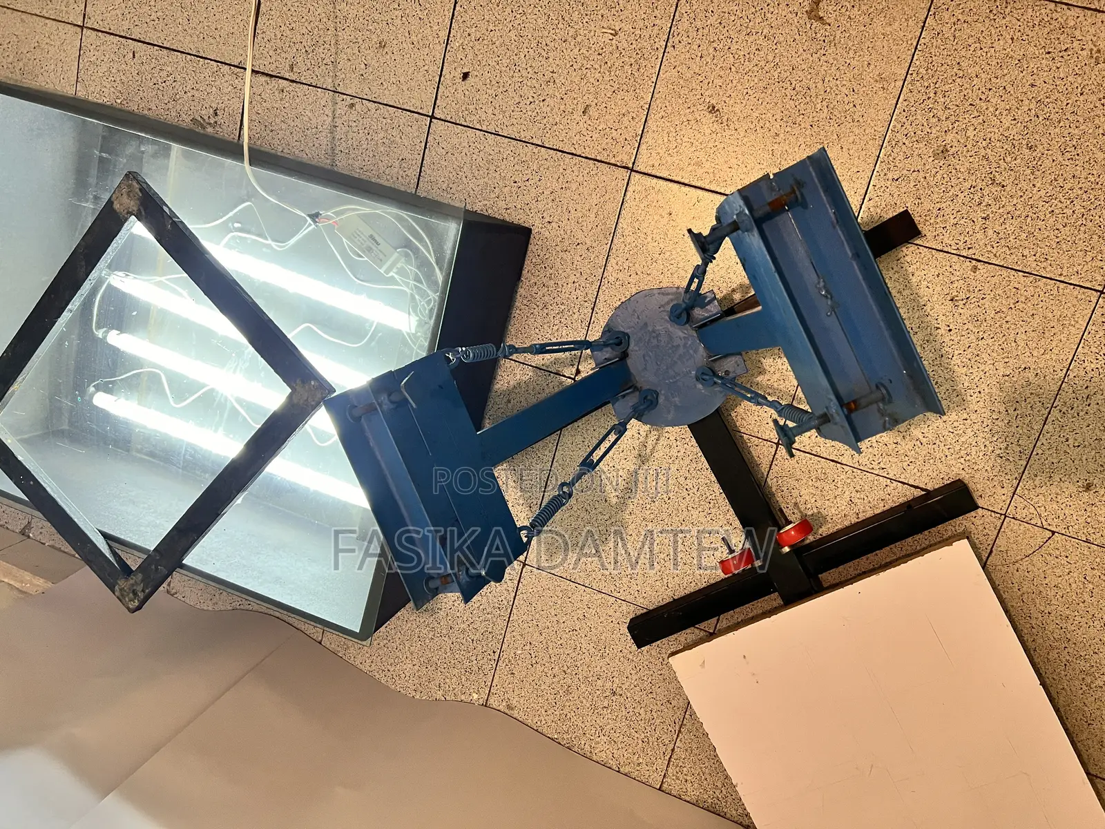 Silk Screen Printing Machine, Light Box and Mesh Holder
