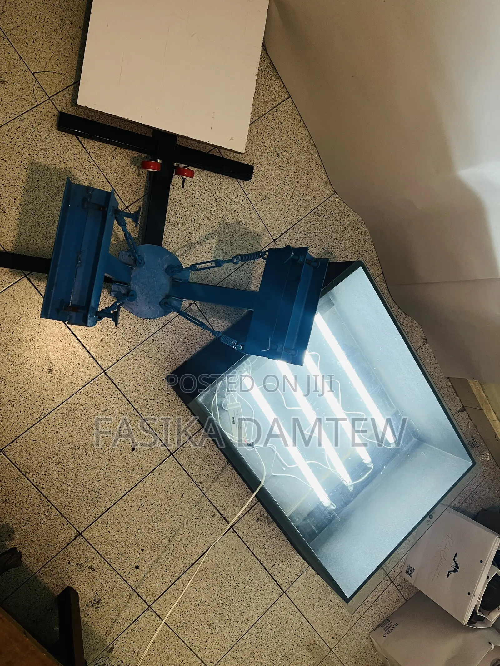 Silk Screen Printing Machine, Light Box and Mesh Holder