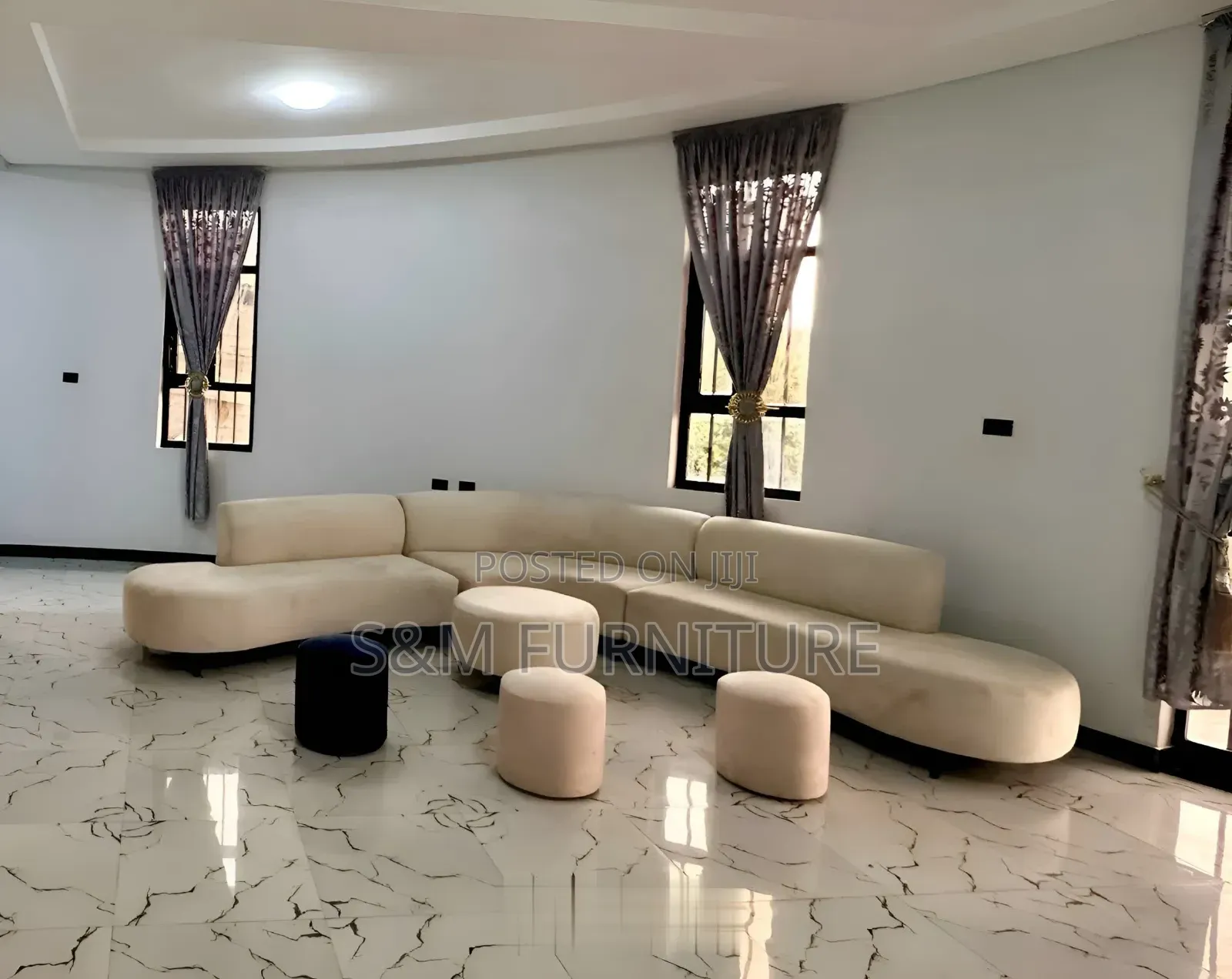 Quirky Oval L Shape Sofa Set With Premium Quality.